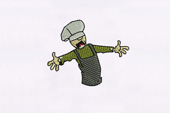 Chef: A Playful Embroidery Design for Personalized Gifts