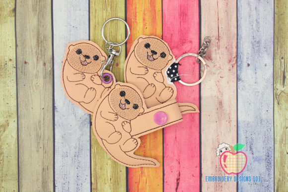 Chubby Otter ITH Keyfob Design