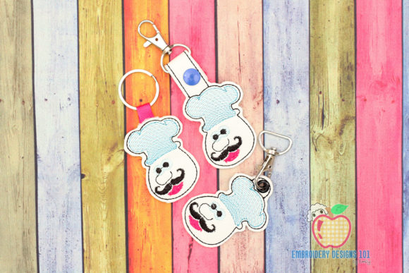Cook Face Keyfob Keychain ITH