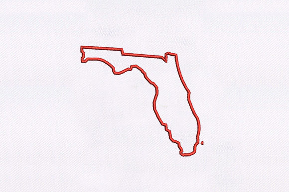 Florida Map Outline Design