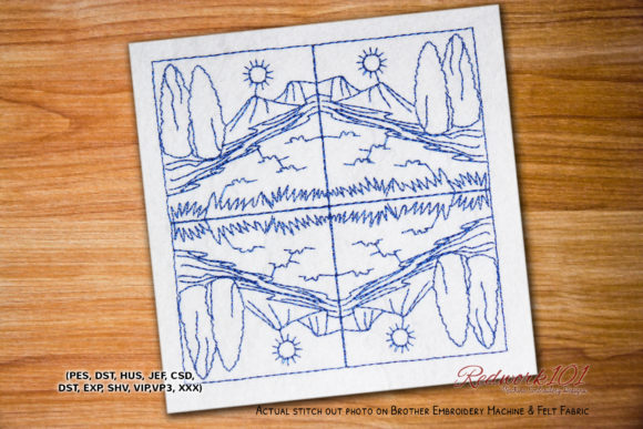 Moutain Pattern Bluework