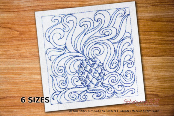 Pineapple Fruit Lineart Review for Real Embroidery Projects
