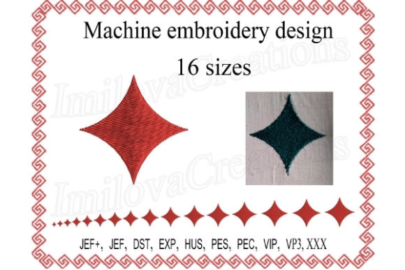 Rhombus: A Minimalist Embroidery Design with Big Selling Potential