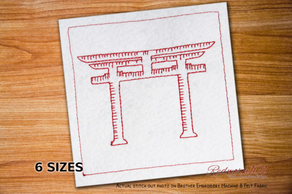 Shinto Torii Bluework: A Thoughtful Holiday Embroidery Choice