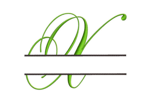 Split Monogram Font Letter X