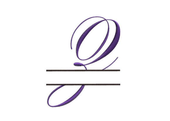 Split Monogram Font Letter Z