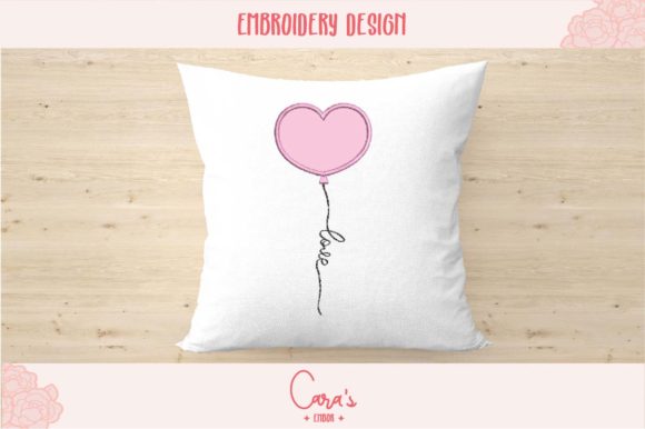 Valentine Balloon Applique
