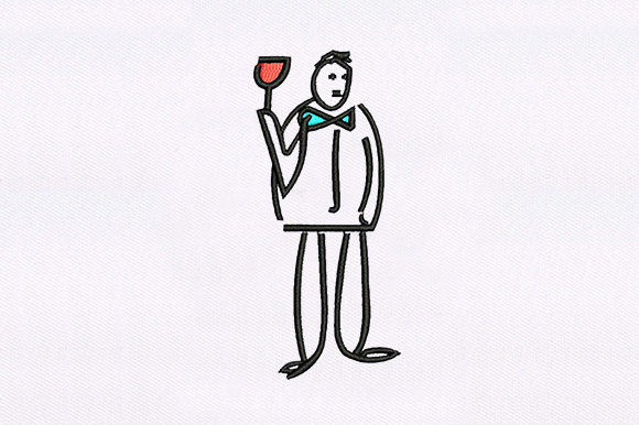 Waiter Drawing Art